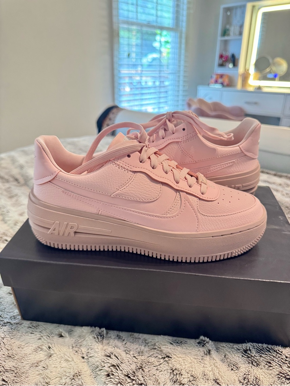 Nike Air Force 1 PLT.AF.ORM Pink Oxford Pink US 7.5